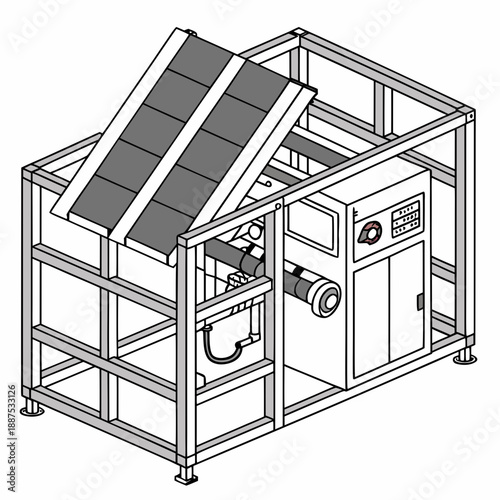 Solar powered machine enclosure
