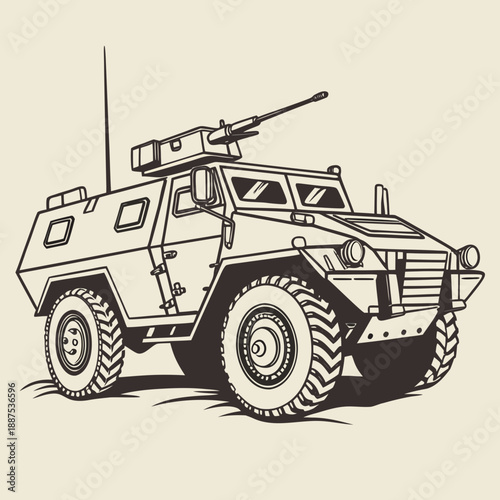Military armored vehicle