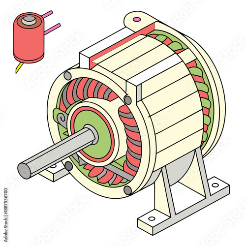 Electric motor diagram