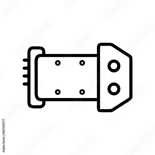Metal hinge icon
