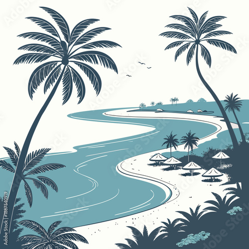 Tropical beach paradise