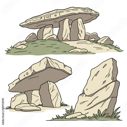 Ancient dolmen structures