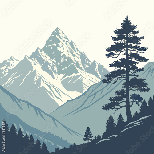 Majestic mountain landscape