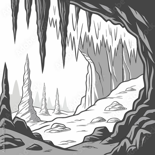 Ice cave landscape