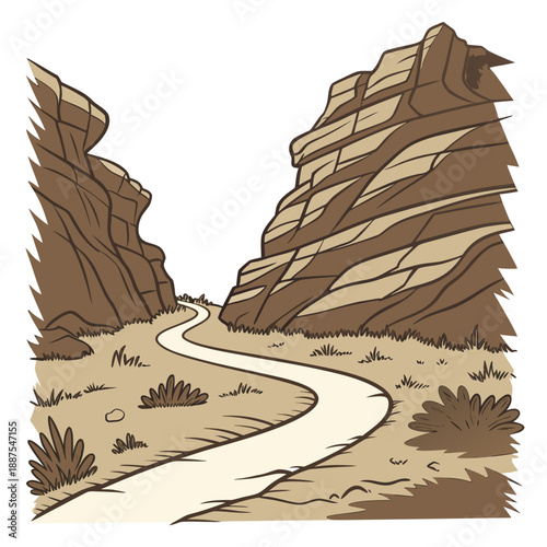 Desert canyon landscape