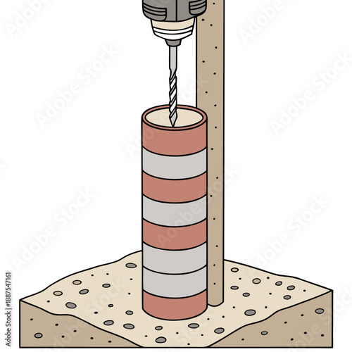 Drilling into concrete