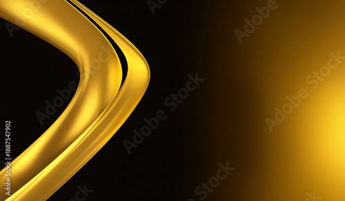 3d abstract gold black gradient background texture minimalist geometric golden curves pattern light splash effect with soft colours transition 