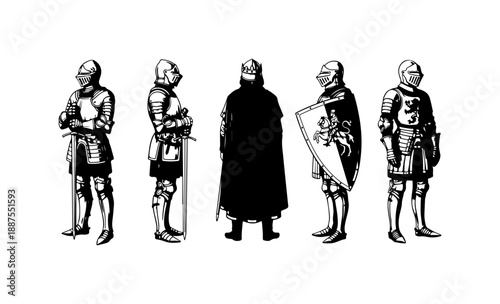 Medieval Knights in Armor