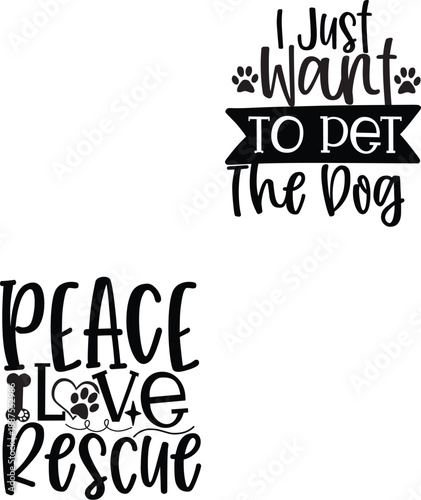 Peace Love Rescue Animal Adoption Graphic