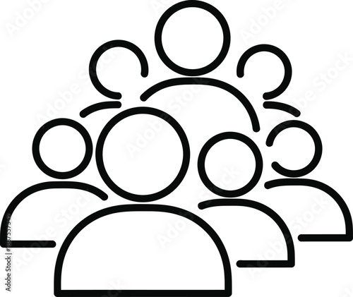 Social media community and networking concept illustration