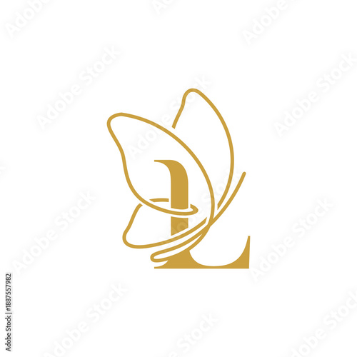 Luxury Botanical Letter L Logo Design