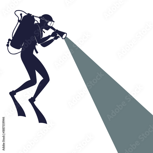 Scuba diver exploring