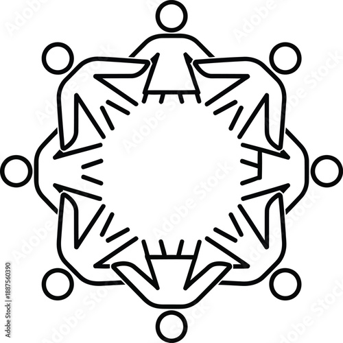 Social media connections and networking concept illustration