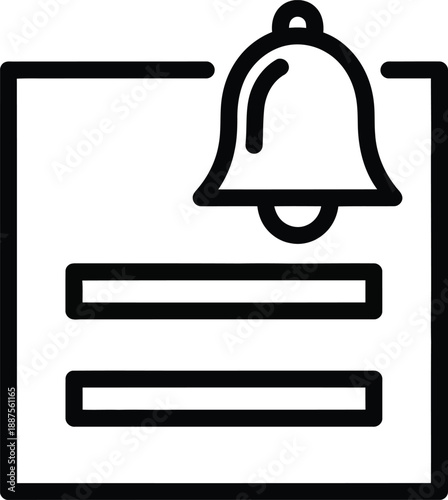 Notification icon for social media alerts and online updates