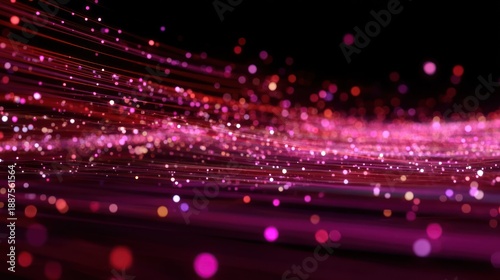 Wallpaper Mural Abstract pink data stream technology background Torontodigital.ca