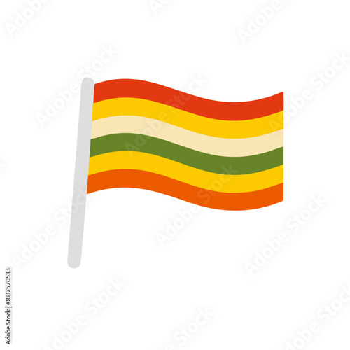 Lesbian, gay, bisexual, and transgender flag. Rainbow pride flag of LGBT organization. Vector illustration