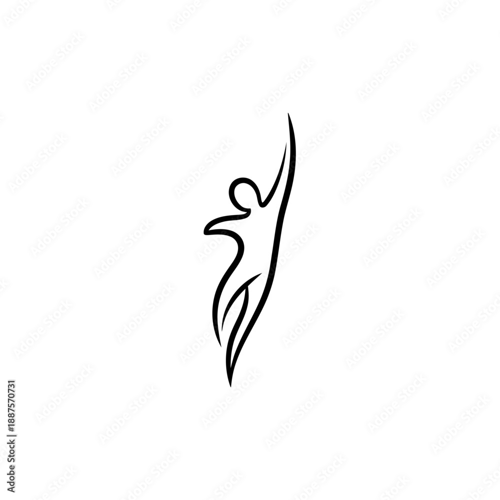 Fototapeta premium Vibrant orange flame icon on white background