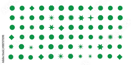 Set of red starburst. Price sticker, sale sticker, price tag, starburst, quality mark, retro stars, sale. Circle sticker set. red starburst shape tags 