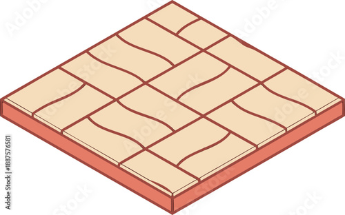 Wooden Flooring Vector Design. Tile Flooring Pattern Illustration. Parquet Flooring Texture Vector. Modern Floor Design Vector. Floor Plank Pattern Illustration. Abstract Flooring Texture Design