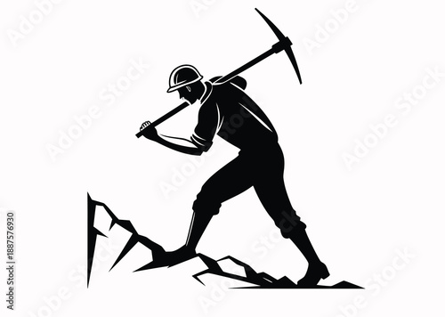 Construction Worker Silhouette Vector