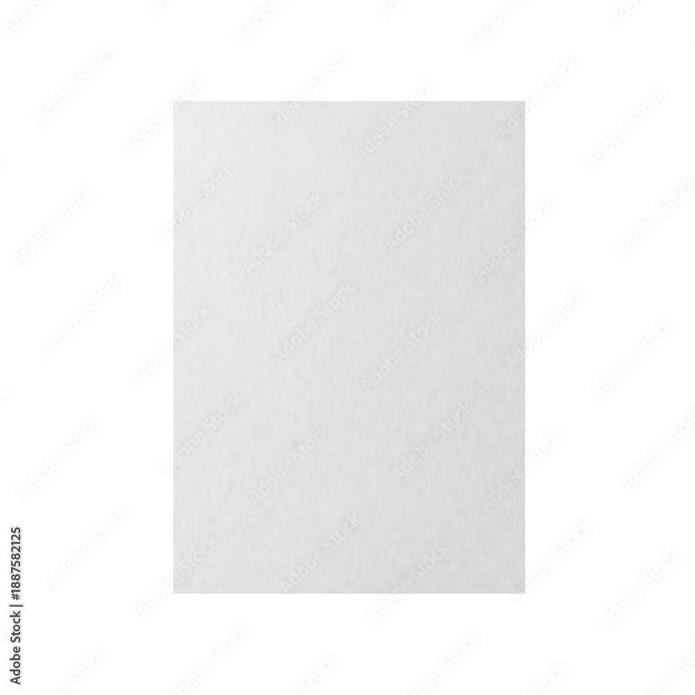 Fototapeta premium Vertical sheet of blank white textured paper
