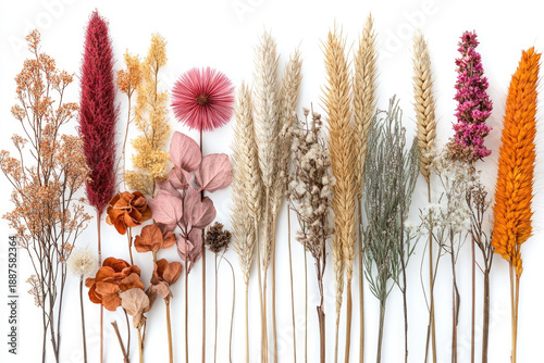 Elegant Arrangement of Neutral-Toned Dried Wild Flora