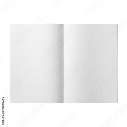 Billede på lærred Open blank white booklet or brochure mockup
