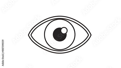 eye icon  on white background