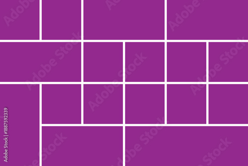 Purple brick wall pattern with white grout lines 1