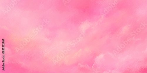 A soft blurred background of various pink shades with subtle hints of orange creating a watercolor effect