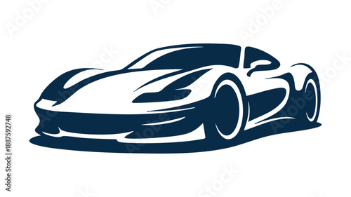 Green leaf and human silhouette eco logo