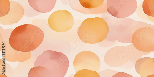 Seamless pattern with pink and brown Easter eggs featuring a sweet dessert texture isolated on a cream food background for a healthy breakfast abstract