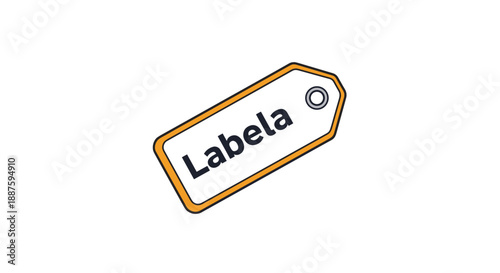 Label with the word Labela on it.