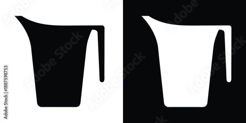 water jug silhouette vector, pitcher silhouette vector, jug icon