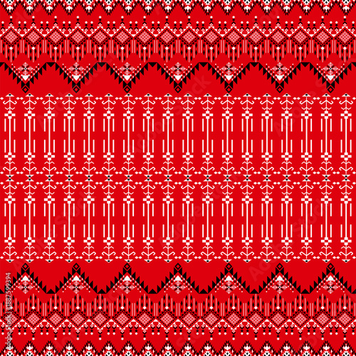 Ethnic  Chinese seamless pattern and background