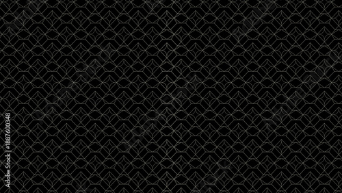Wallpaper Mural A dark background with a repeating pattern of small white hexagons and triangles Torontodigital.ca