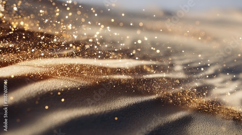 Wallpaper Mural Golden glitter sand texture Torontodigital.ca