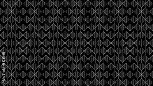 Wallpaper Mural A seamless black and white geometric pattern with intricate designs Torontodigital.ca
