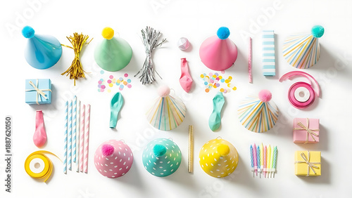 Festive Party Supplies and Colorful Birthday Decorations