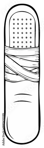 Illustration of a Bandaged Finger