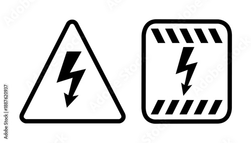 high voltage warning sign