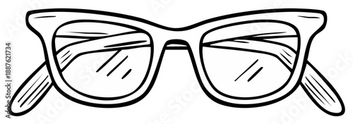 Sunglasses Illustration Black and White Summer Fashion Accessory Eyewear