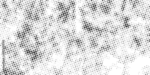 Dotted halftone gradient texture. Fading polka dot background. Repeated dots gradation pattern background. Black vanishing comic pop art overlay backdrop. Halftone raster effect wallpaper. abstract