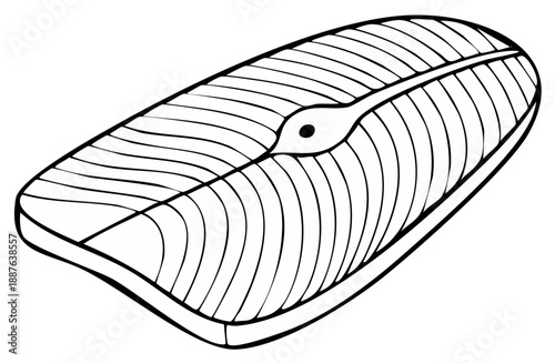 Salmon steak illustration fresh seafood gourmet food nutritious ingredient healthy diet