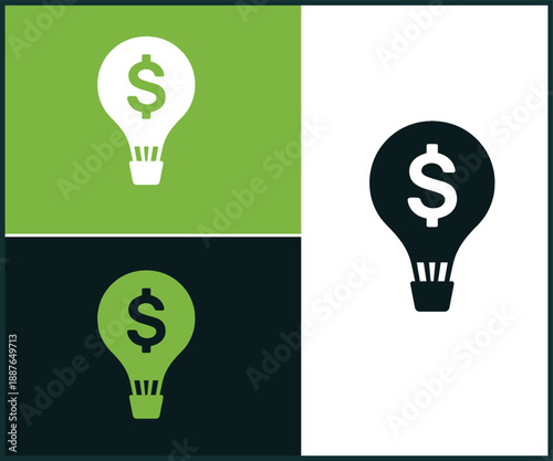 Money saving ideas represented by lightbulb icons
