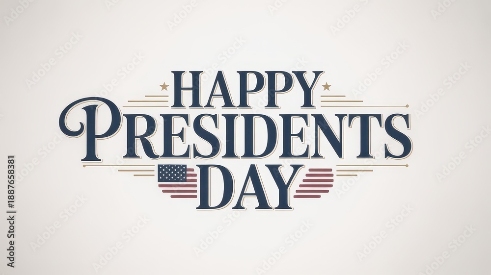 Fototapeta premium Celebrating presidents day with patriotic enthusiasm