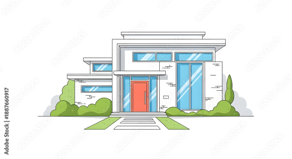 Fototapeta premium Creative House Drawings & Architectural Sketches
