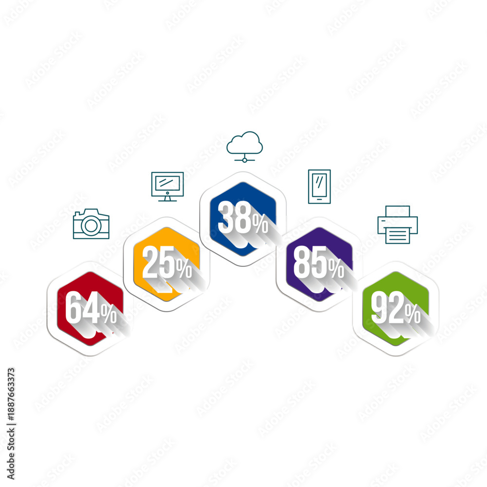 Fototapeta premium Circular Data Connection Infographic.ai