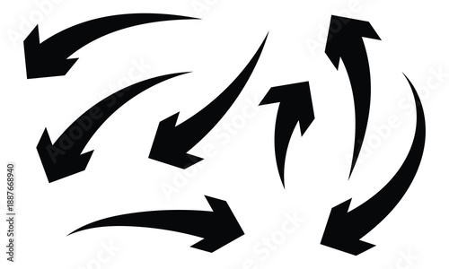 Free Download Arrow icon on white background. flat style. arrow icon for your web site design, logo, app, UI. arrow indicated the direction symbol. curved arrow sign .Vector illustration Eps 10 . - GFXLoad