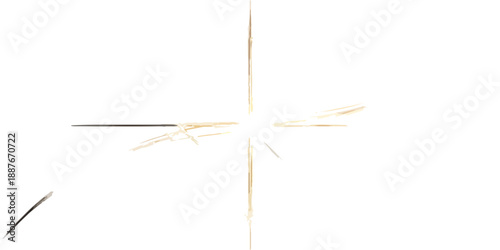 투명한 배경에 금색과 은색의 추상적인 빛줄기가 교차하며 빛나는 효과를 연출하는 이미지